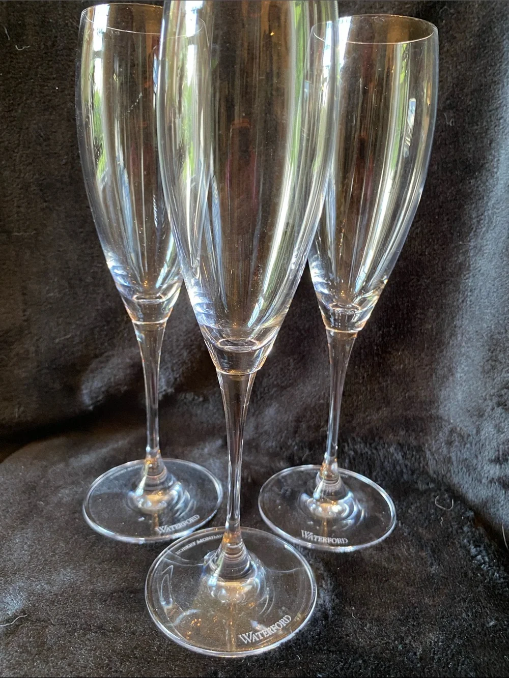 Waterford Robert Mondavi Clear Crystal Champagne Flutes - Set of 3